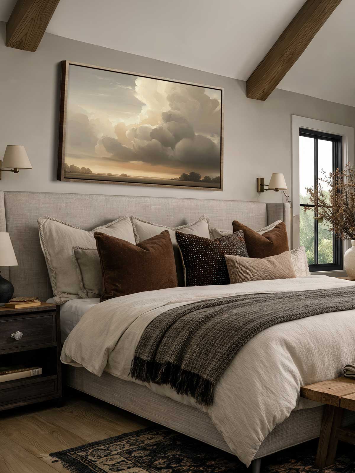 [29]-Framed-Canvas---Bedroom