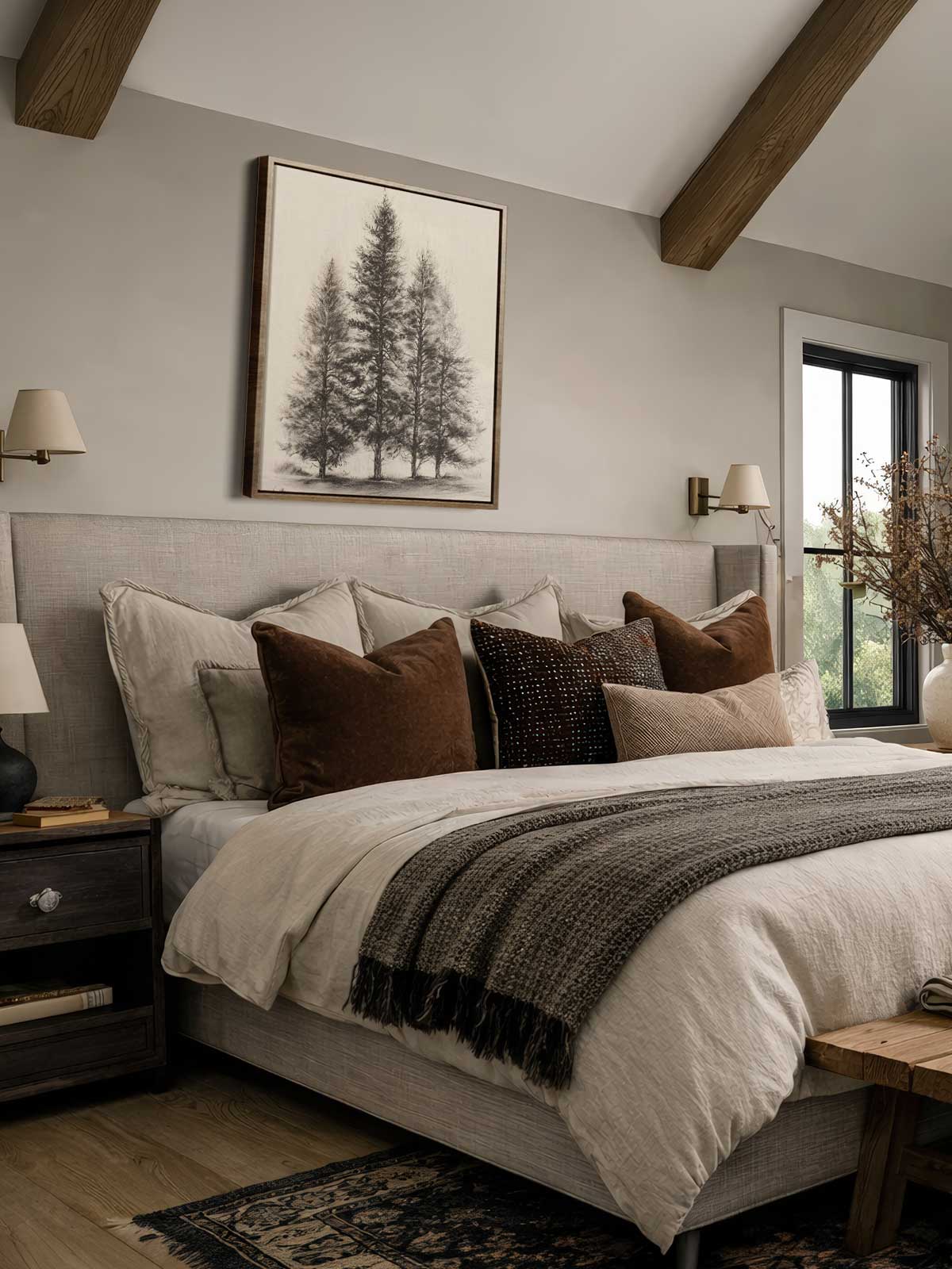 [29]-Framed-Canvas---Bedroom