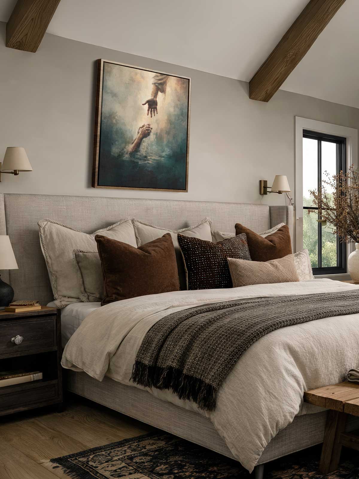 [29]-Framed-Canvas---Bedroom