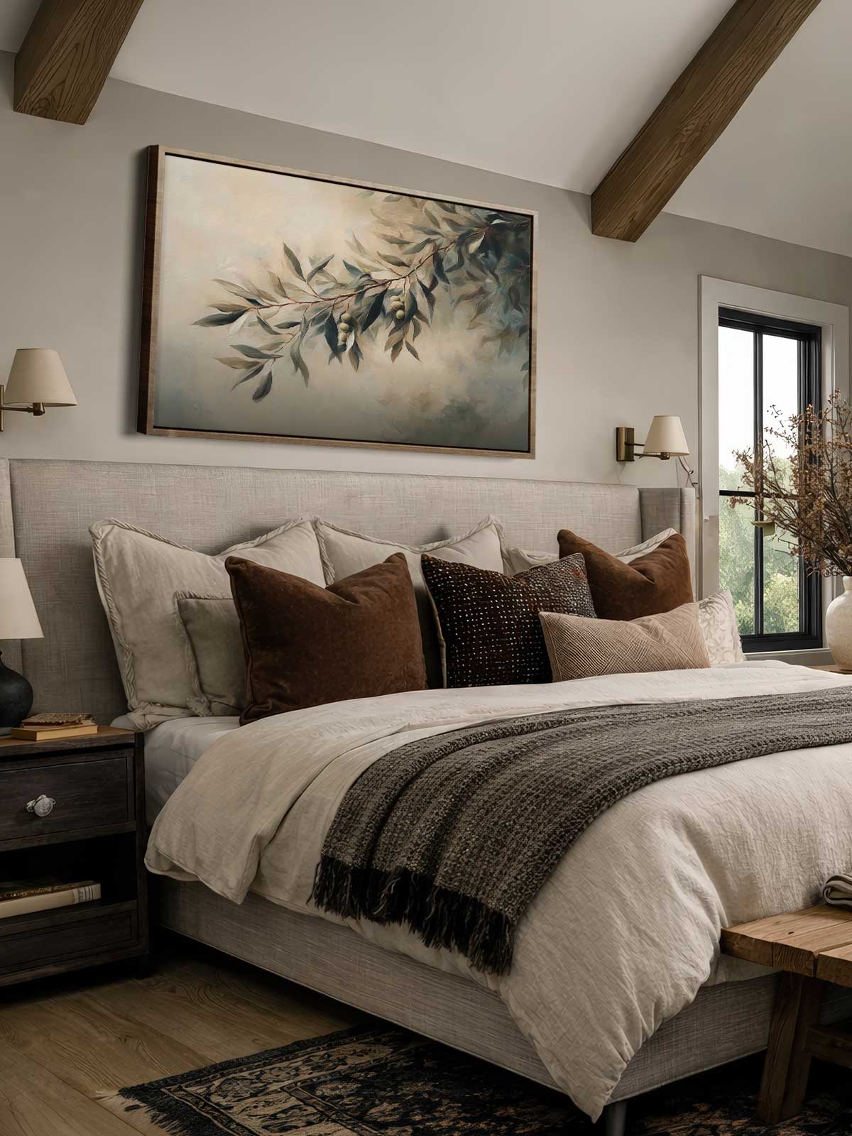 [29]-Framed-Canvas---Bedroom