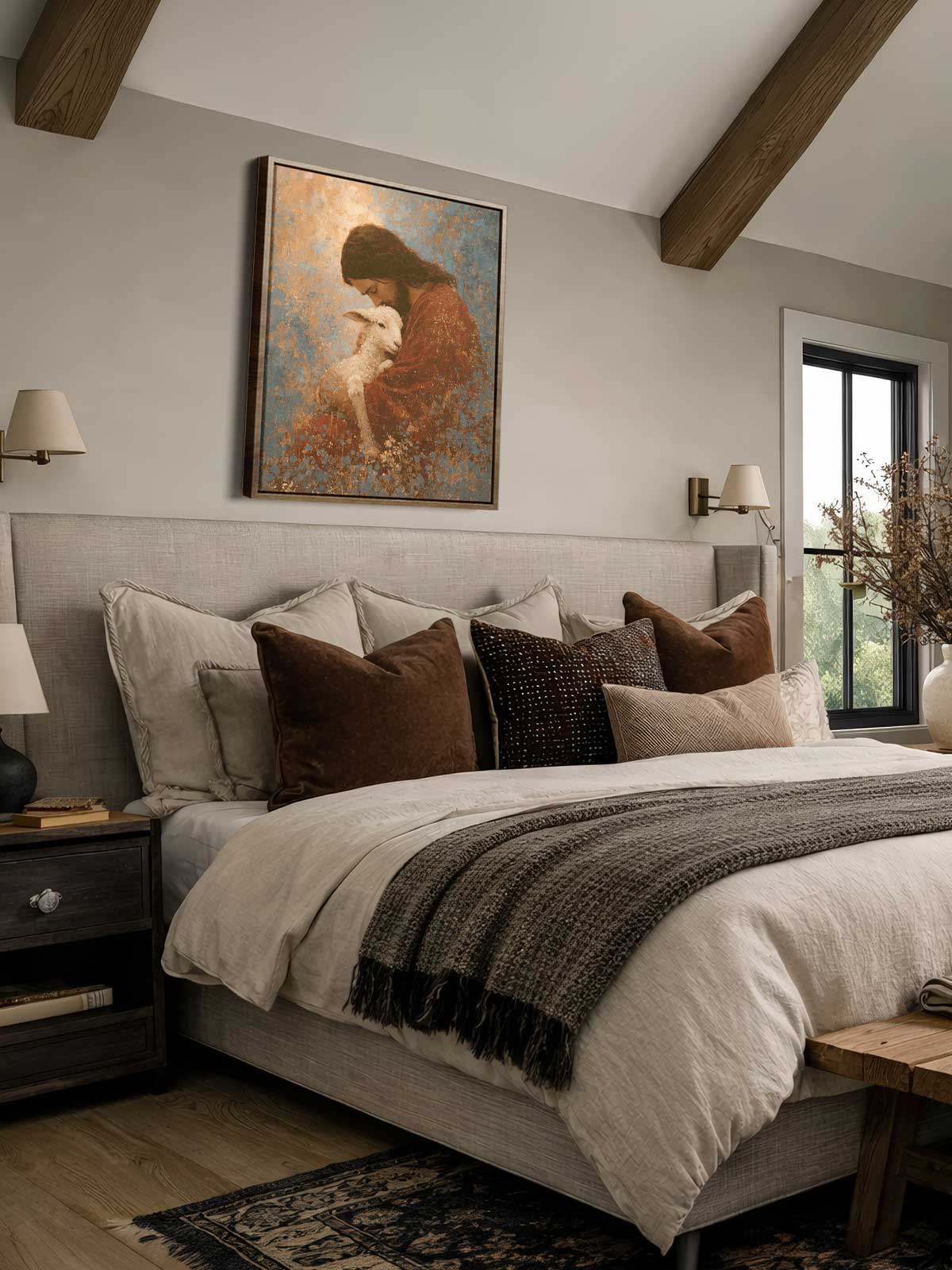 [29]-Framed-Canvas---Bedroom