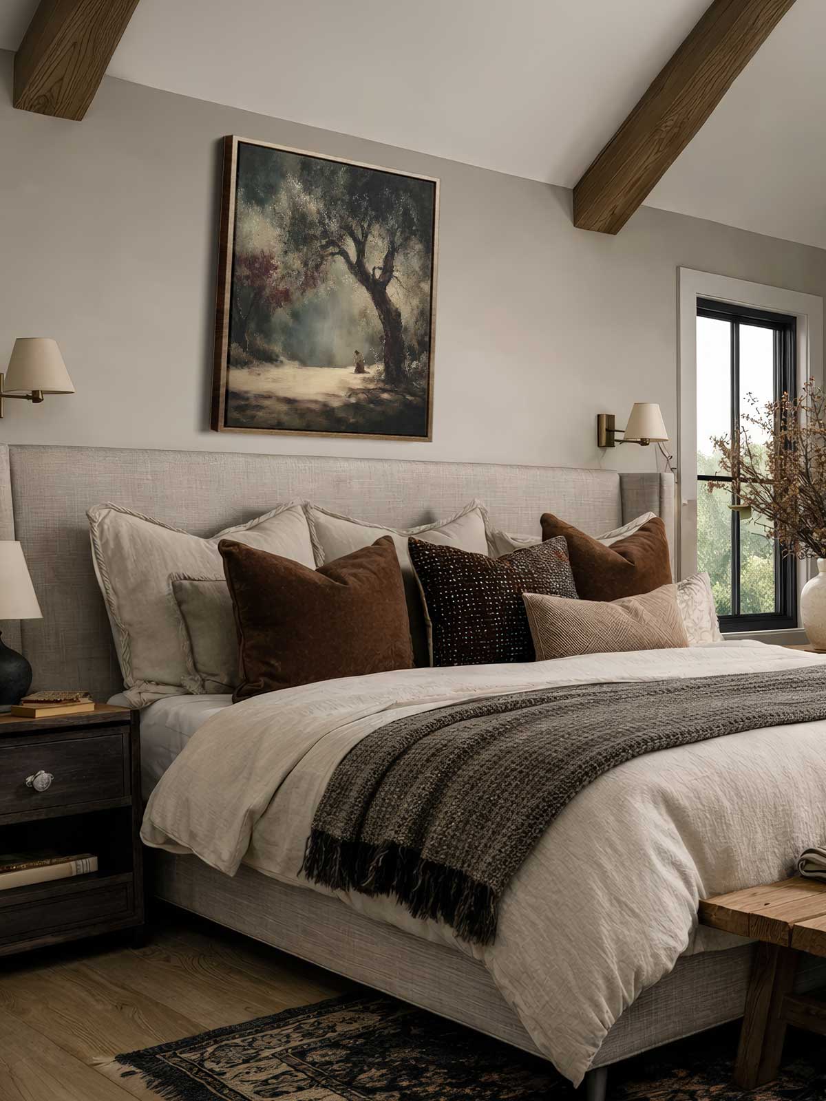[29]-Framed-Canvas---Bedroom