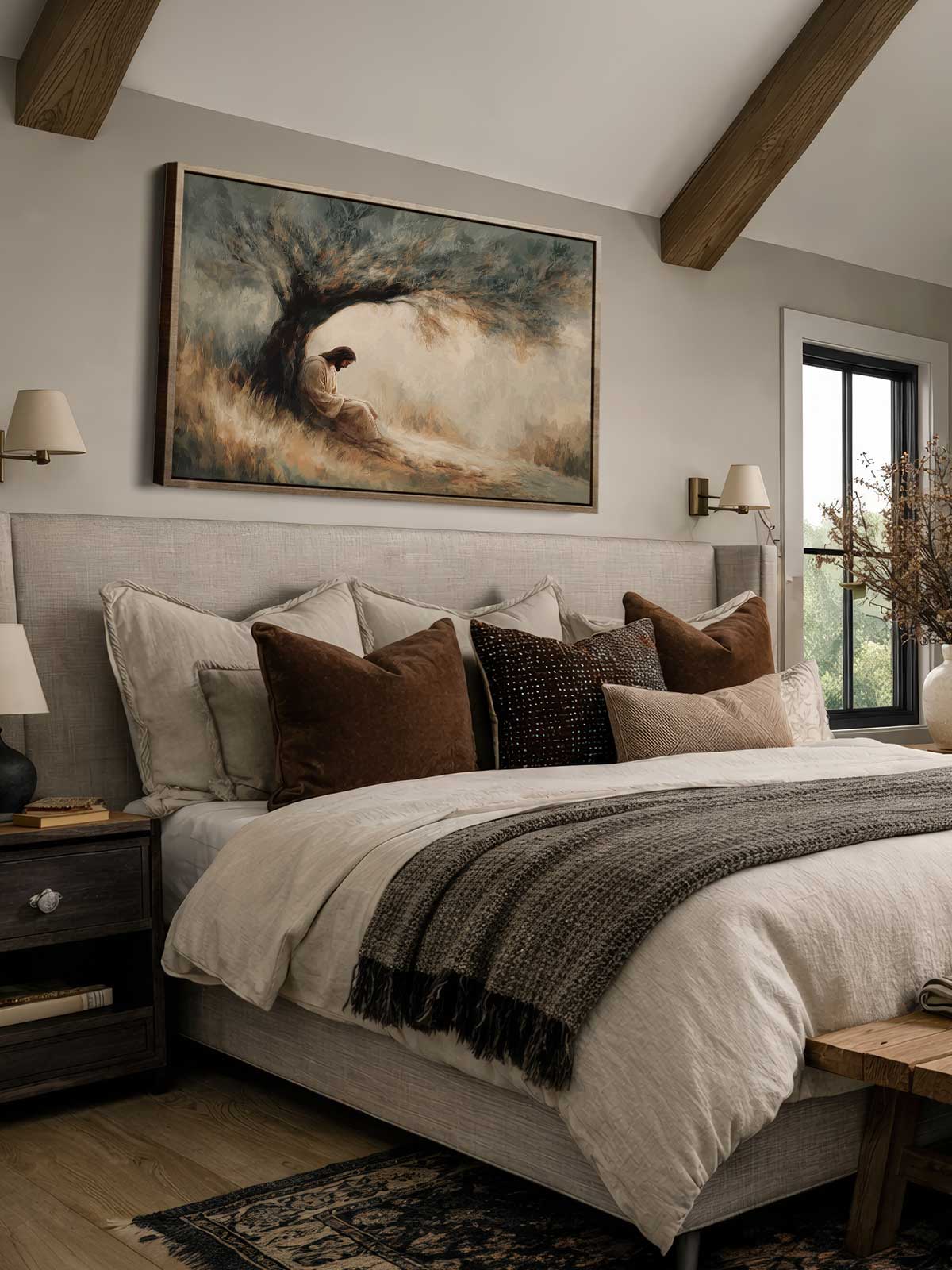[29]-Framed-Canvas---Bedroom