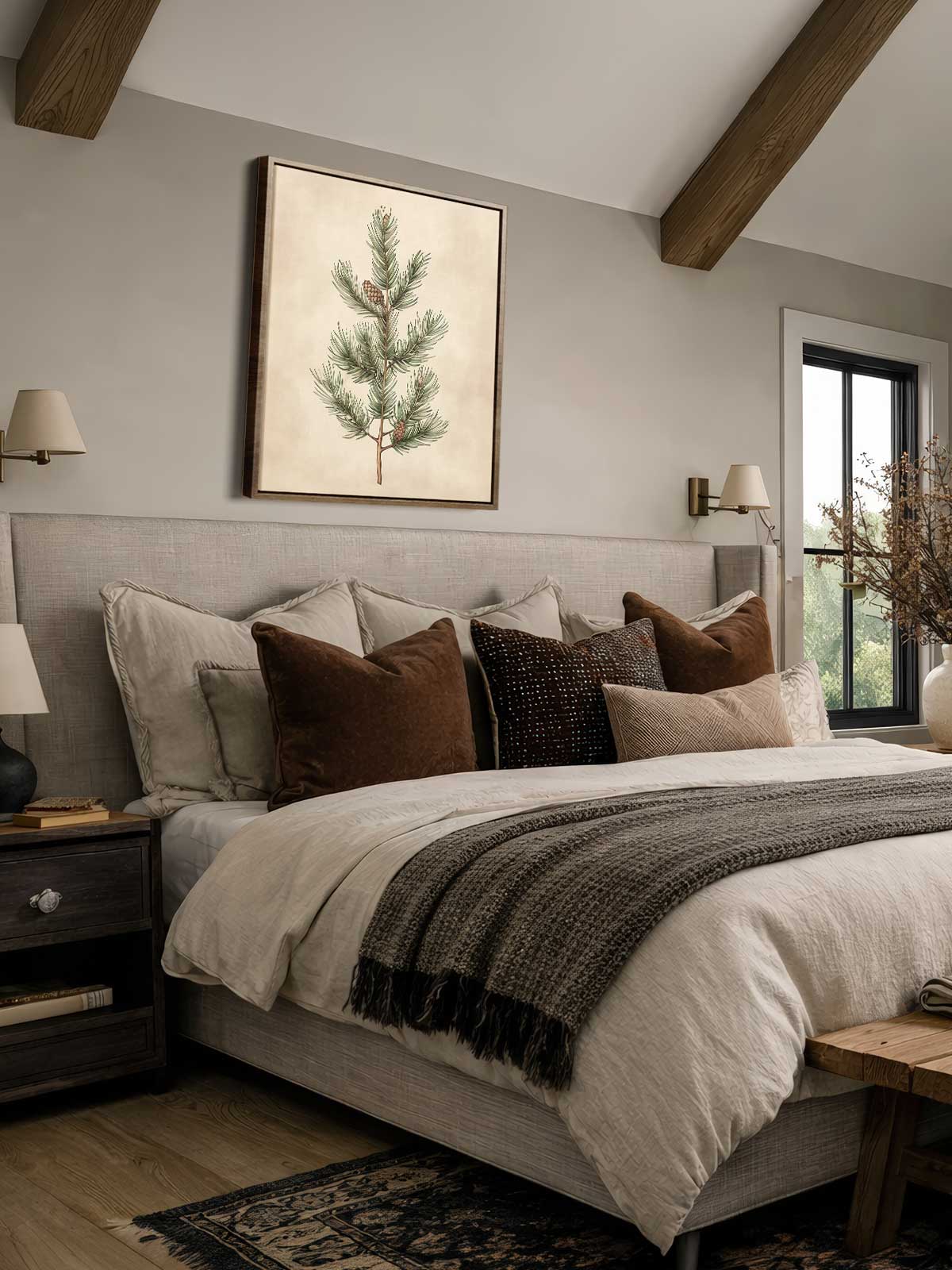 [29]-Framed-Canvas---Bedroom