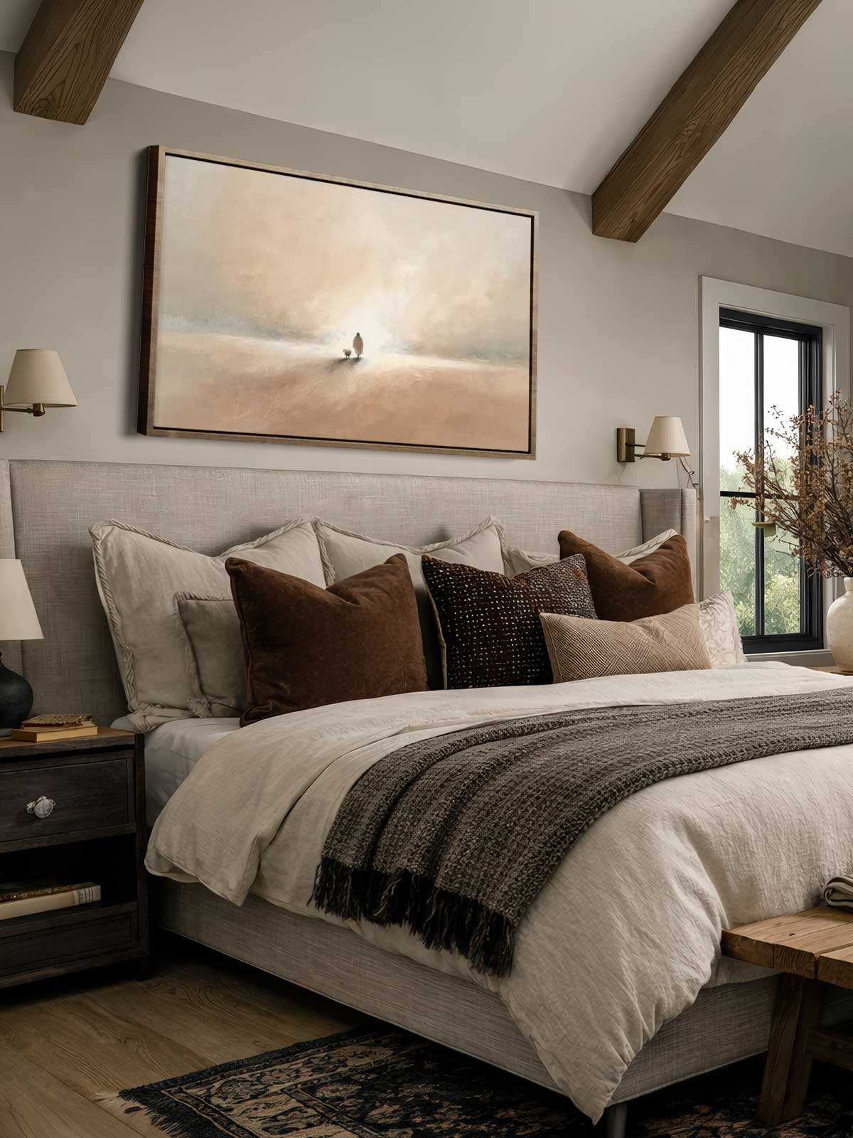 [29]-Framed-Canvas---Bedroom