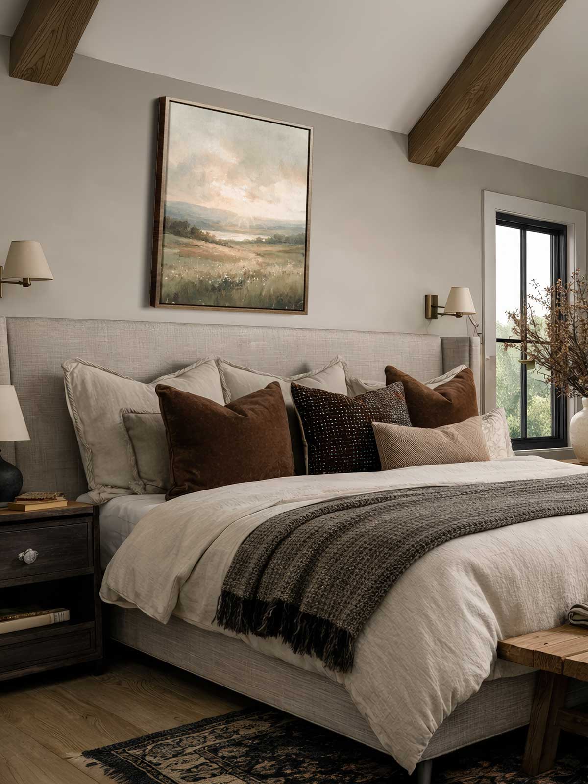 [29]-Framed-Canvas---Bedroom