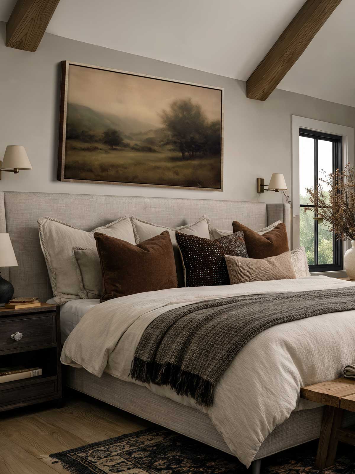 [29]-Framed-Canvas---Bedroom