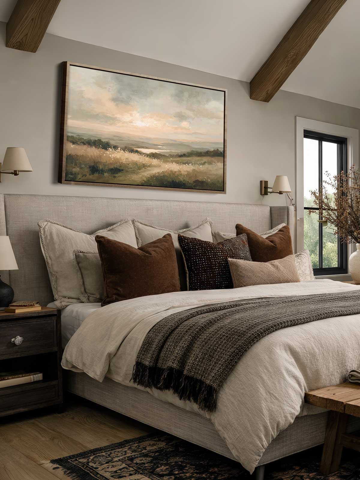 [29]-Framed-Canvas---Bedroom
