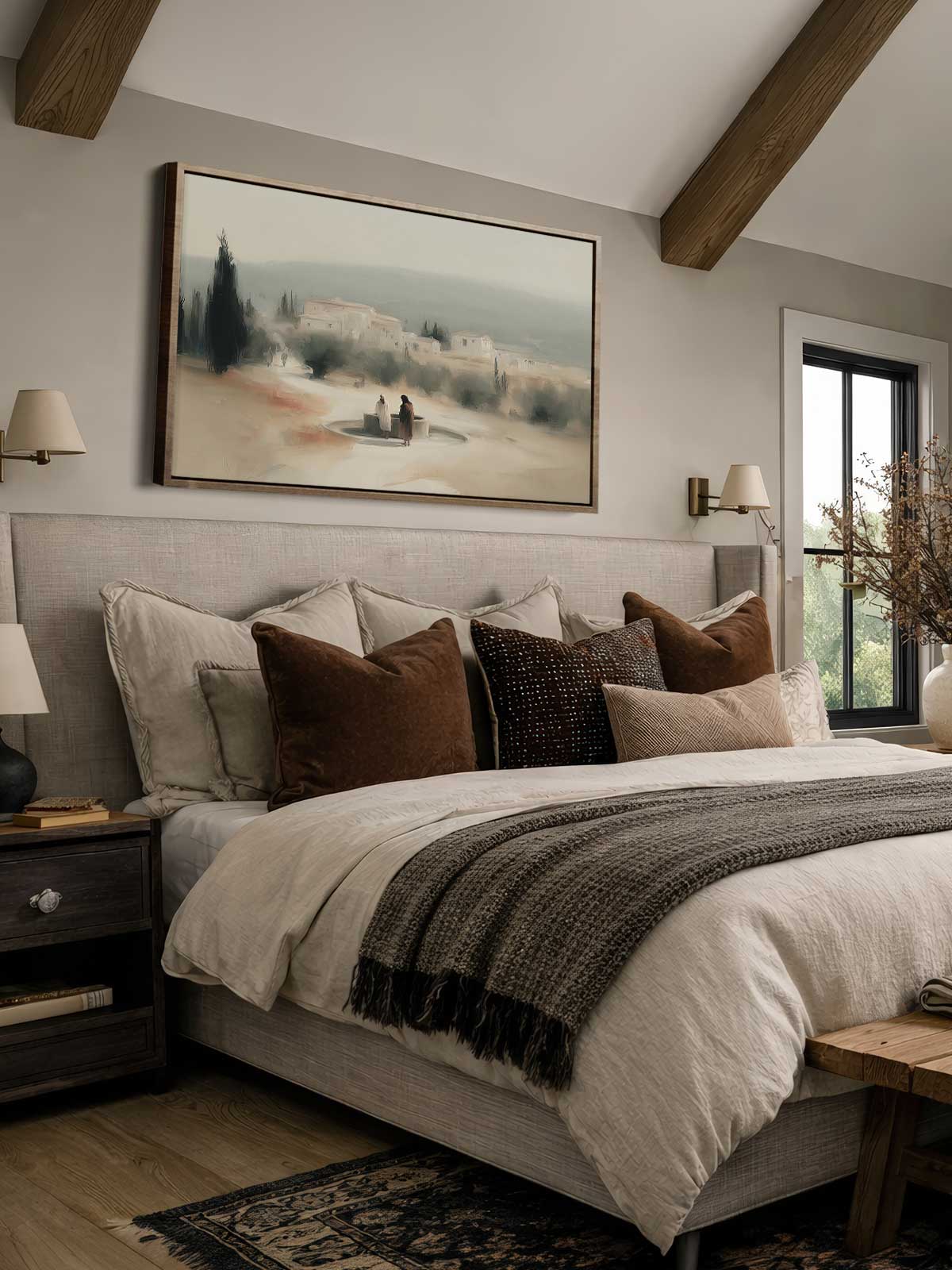 [29]-Framed-Canvas---Bedroom