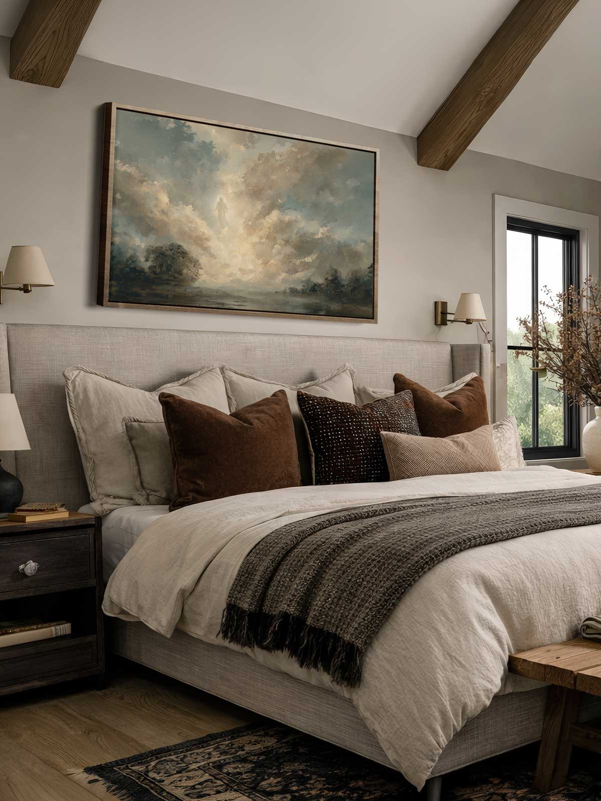 [29]-Framed-Canvas---Bedroom