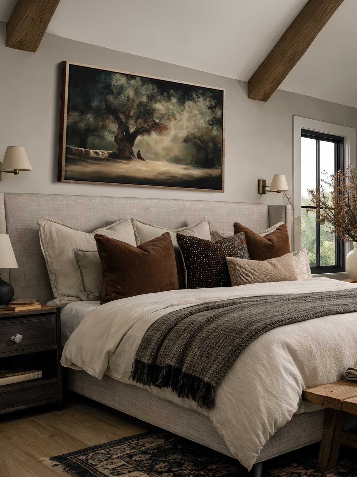 [29]-Framed-Canvas---Bedroom