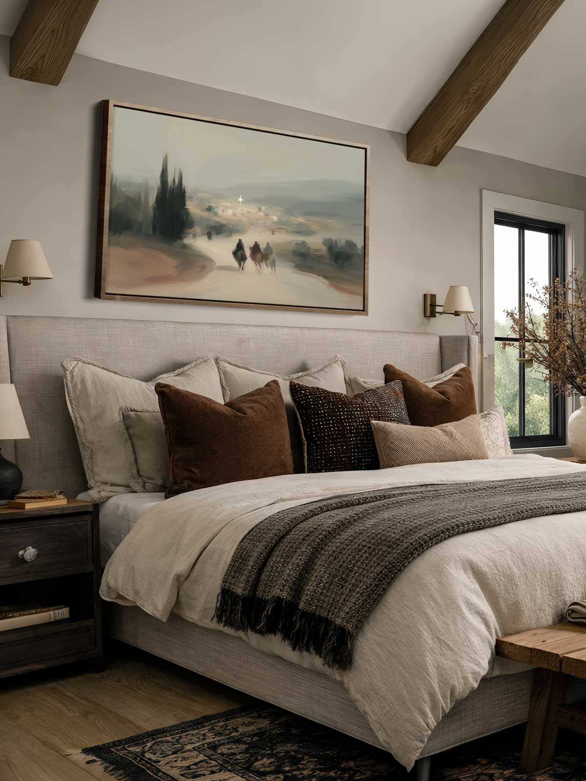 [29]-Framed-Canvas---Bedroom
