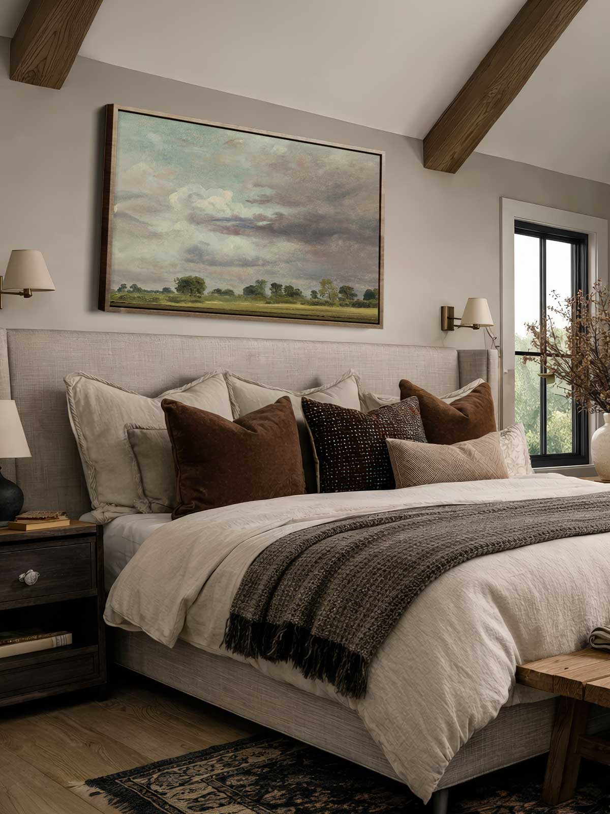 [29]-Framed-Canvas---Bedroom