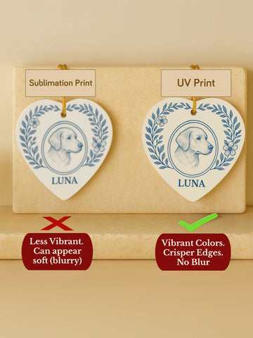 Golden Retriever Heart Ornament – Laurel Line Art