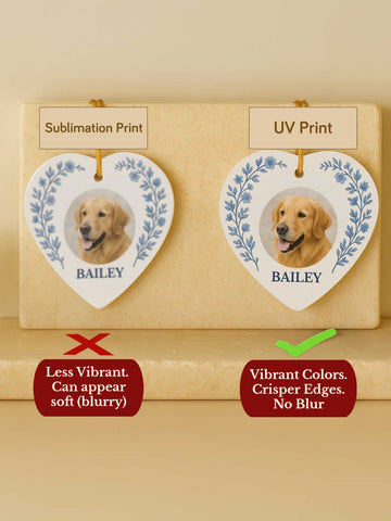 Golden Retriever Heart Ornament – Photo Laurel