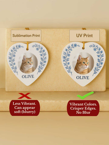 Cat Ornament – Heart Photo Laurel