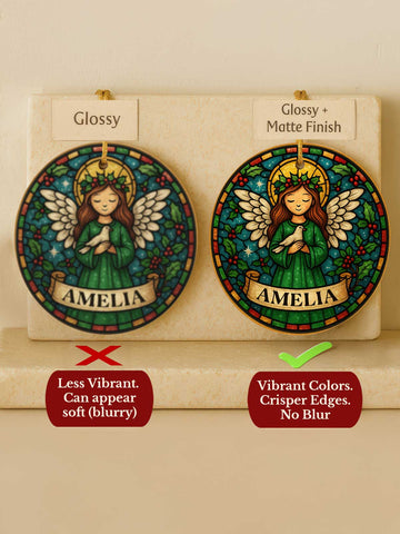 Angel Ornament – Stained Glass Style