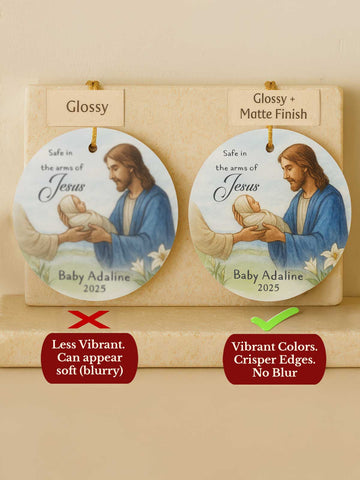 Baby Memorial Ornament – Watercolor Floral