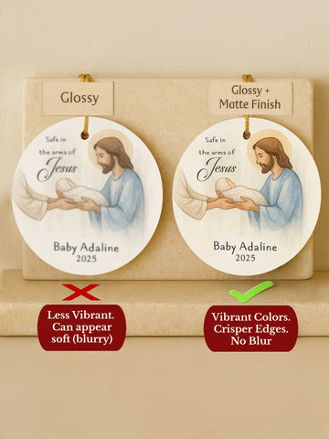 Baby Memorial Ornament – Watercolor Minimal