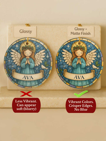 Angel Ornament – Jewel Glass Halo