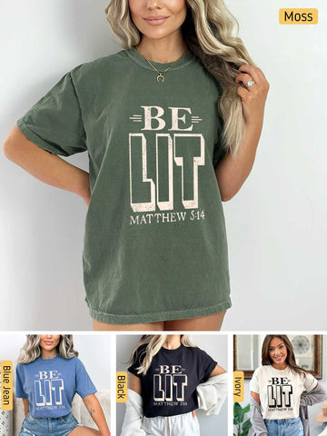 Be the Light - Matthew 5:14 - Medium-weight, Unisex T-Shirt