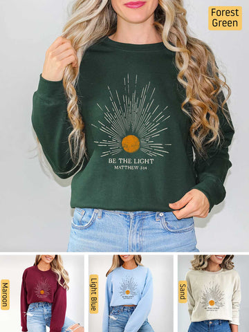 Be the Light - Matthew 5:14 - Medium-heavyweight, Unisex Sweatshirt