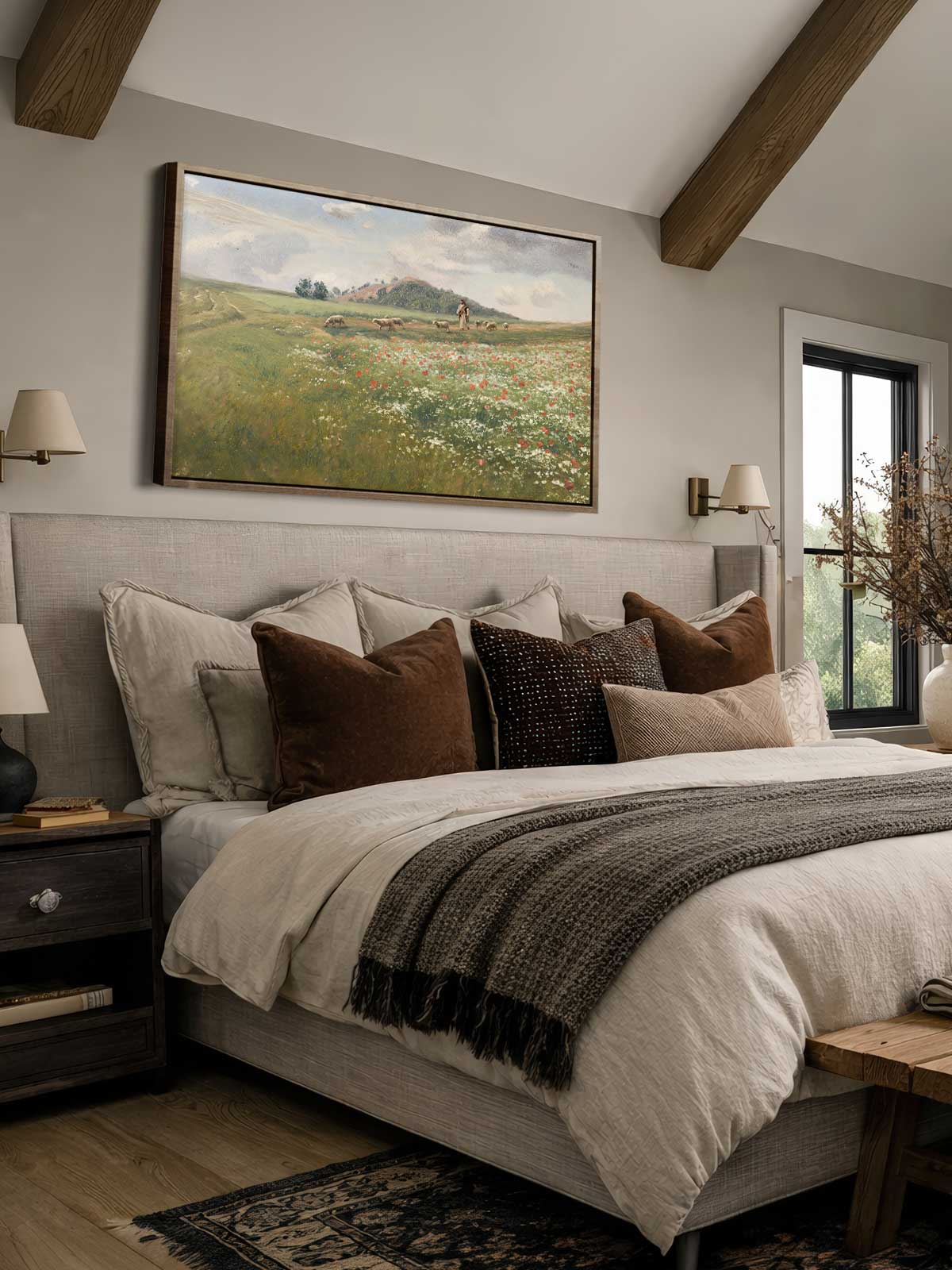 [30]-Framed-Canvas---Bedroom