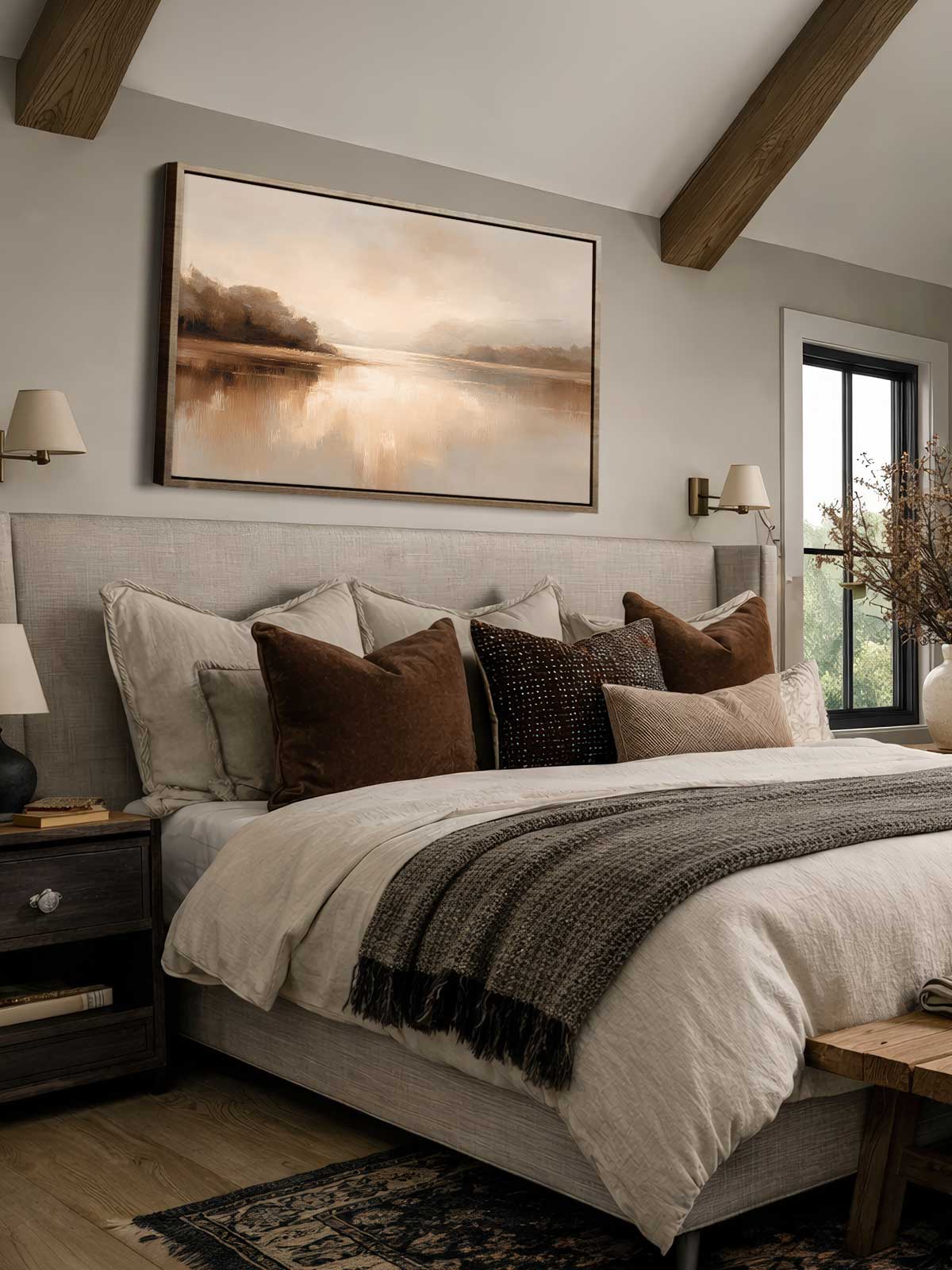[30]-Framed-Canvas---Bedroom