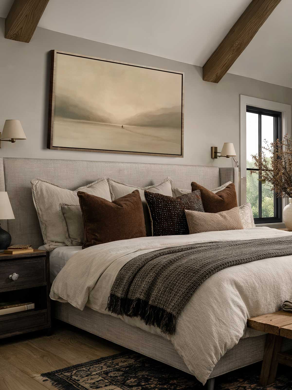 [30]-Framed-Canvas---Bedroom