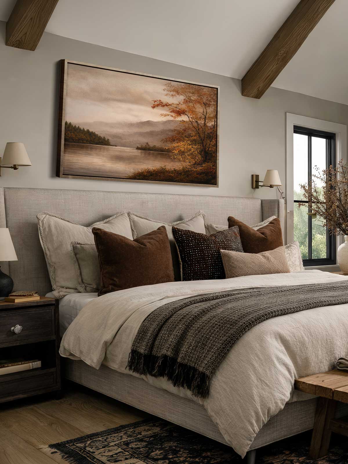 [30]-Framed-Canvas---Bedroom