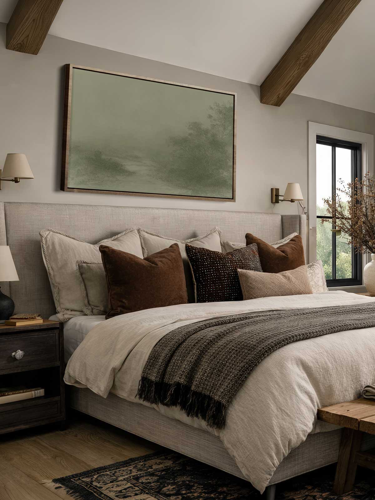 [30]-Framed-Canvas---Bedroom