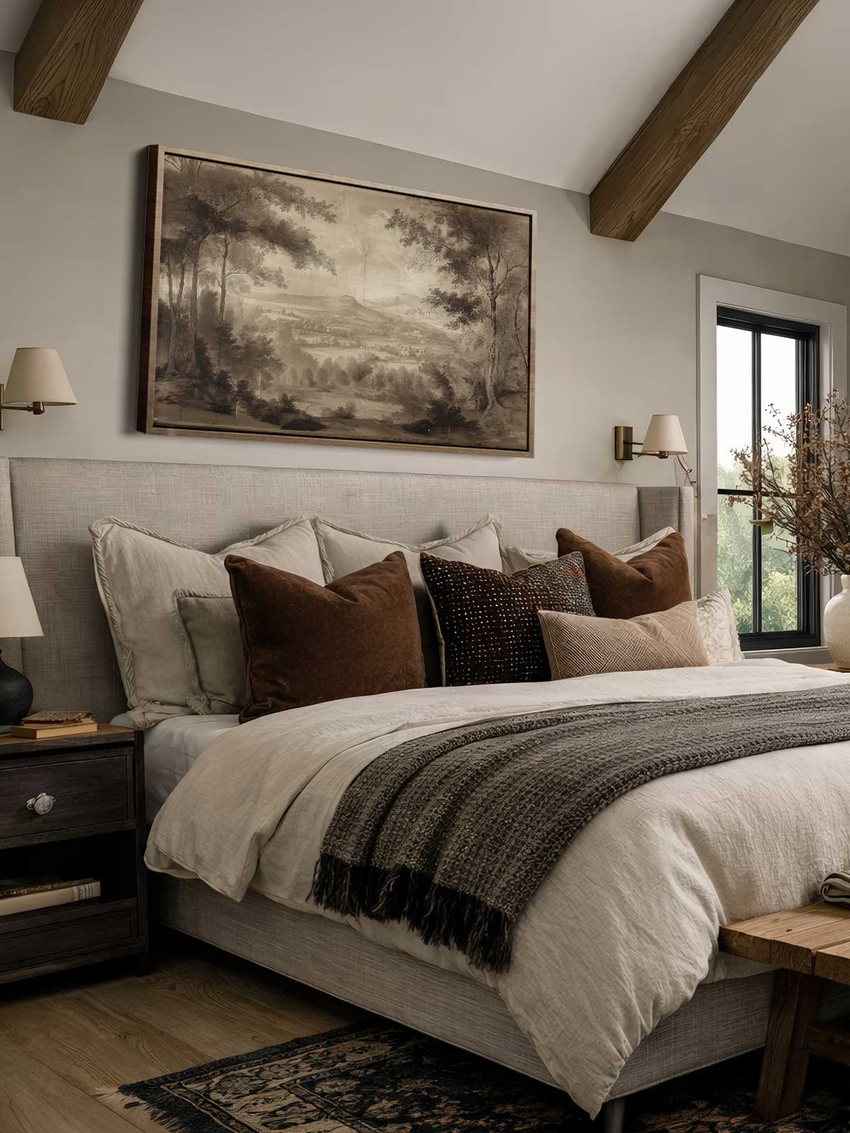 [30]-Framed-Canvas---Bedroom