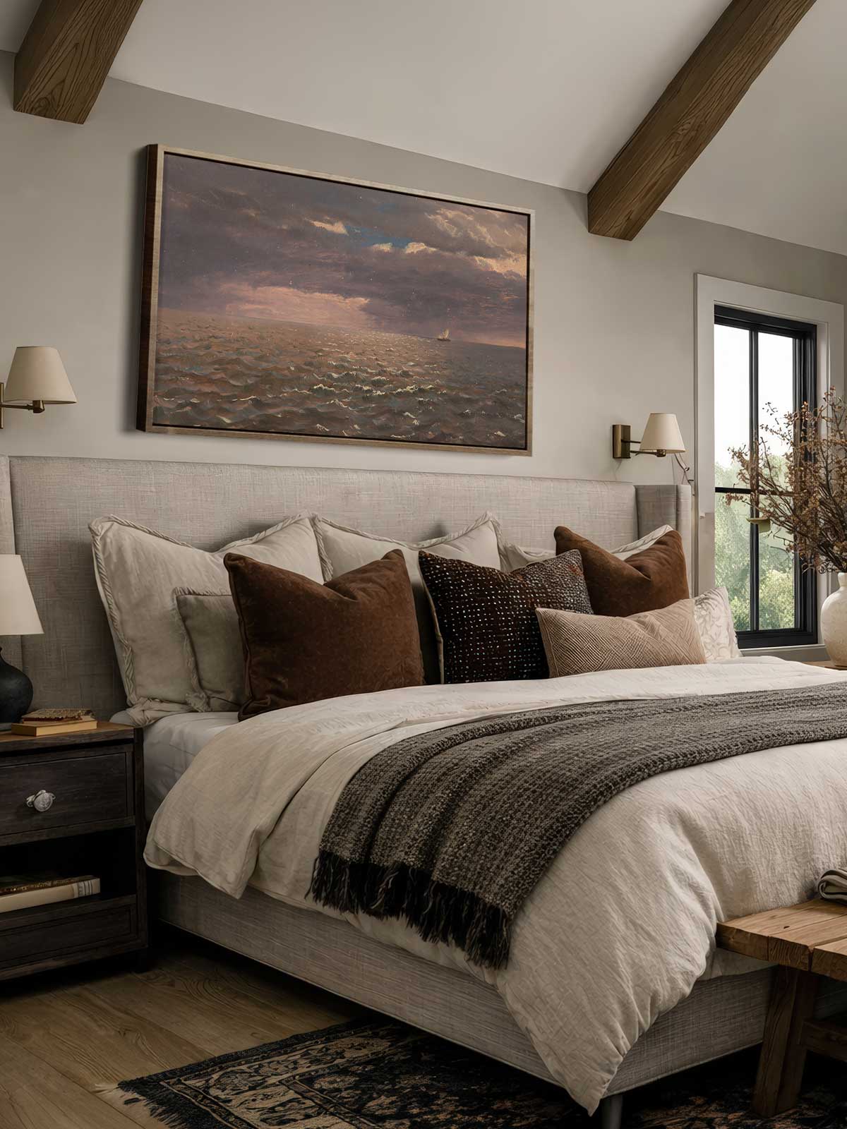 [30]-Framed-Canvas---Bedroom