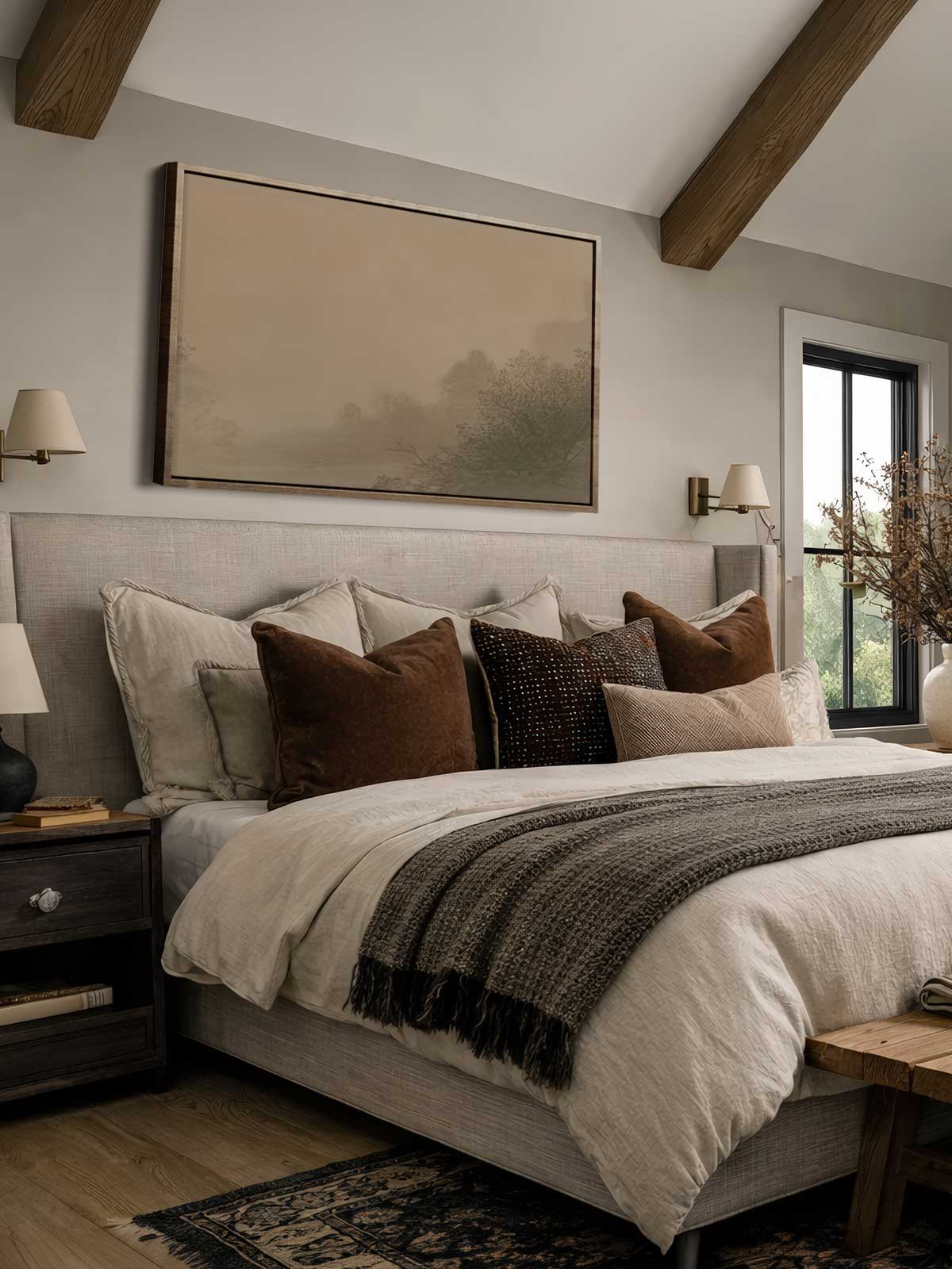 [30]-Framed-Canvas---Bedroom