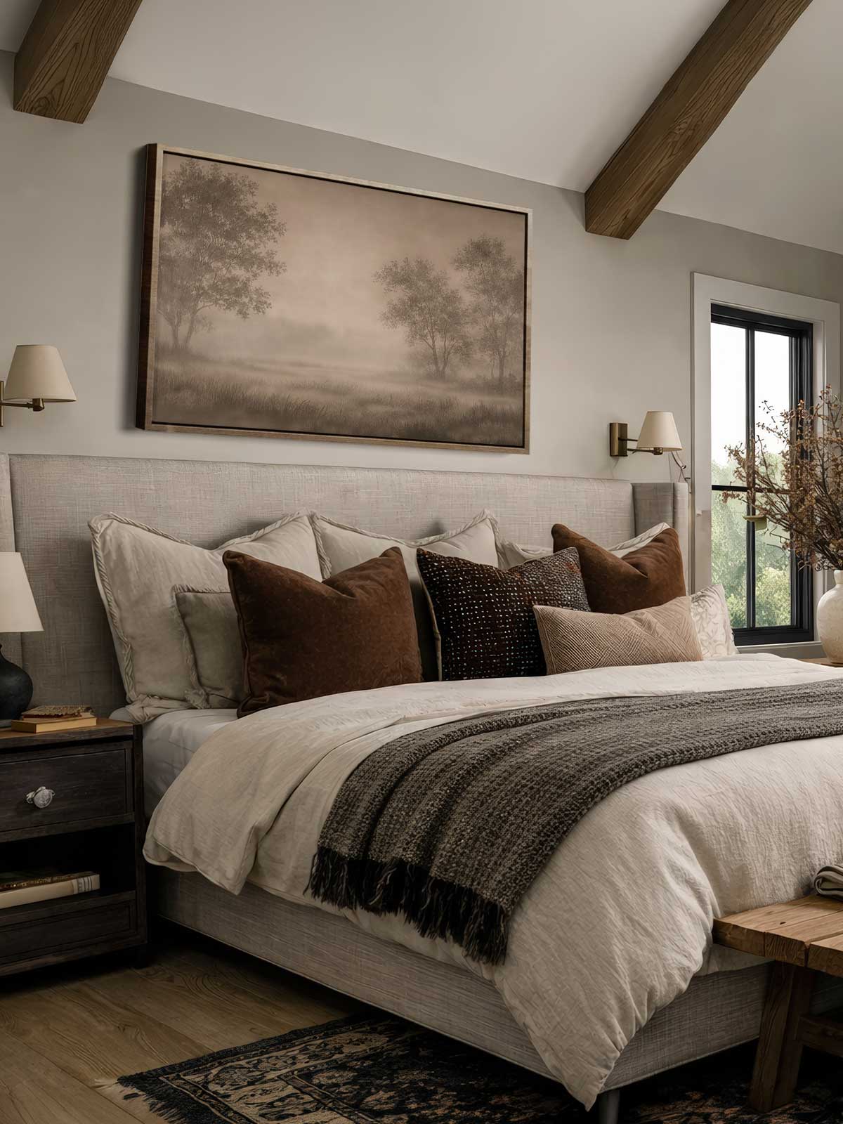 [30]-Framed-Canvas---Bedroom