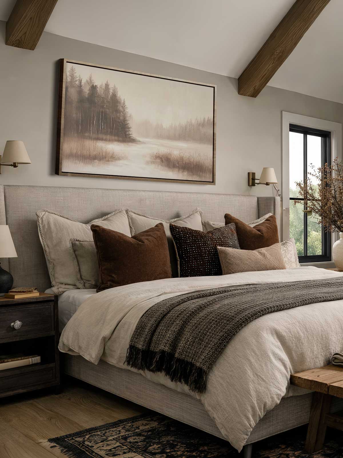 [30]-Framed-Canvas---Bedroom