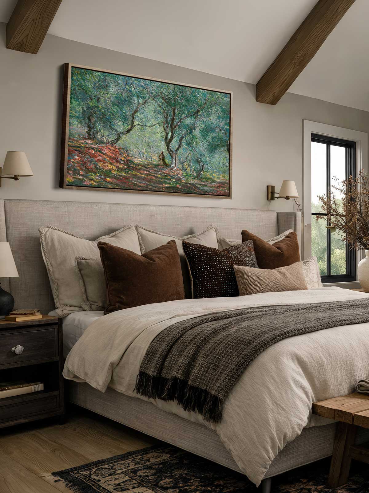 [30]-Framed-Canvas---Bedroom