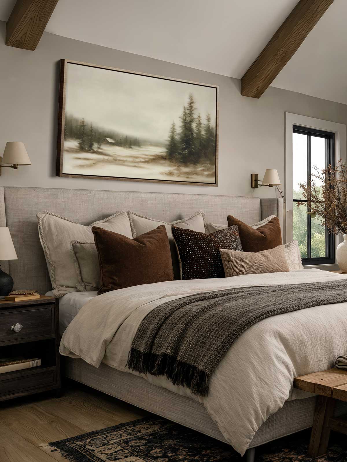 [30]-Framed-Canvas---Bedroom