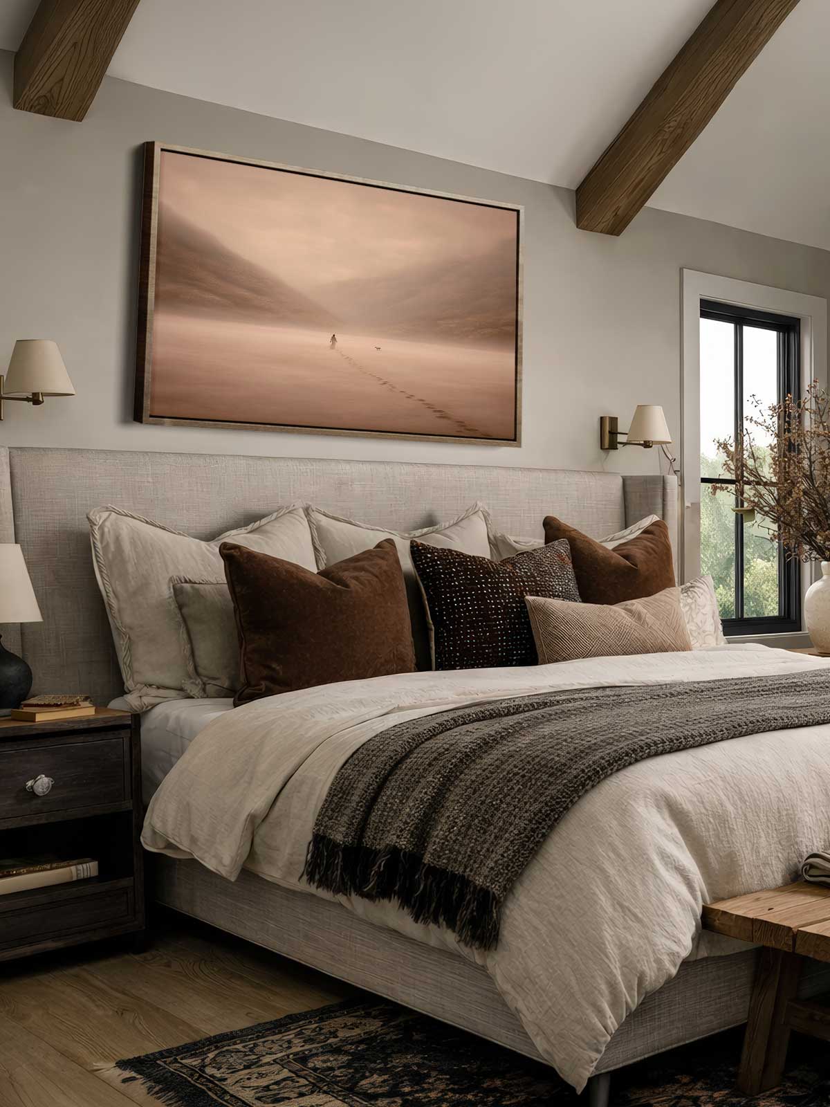 [30]-Framed-Canvas---Bedroom