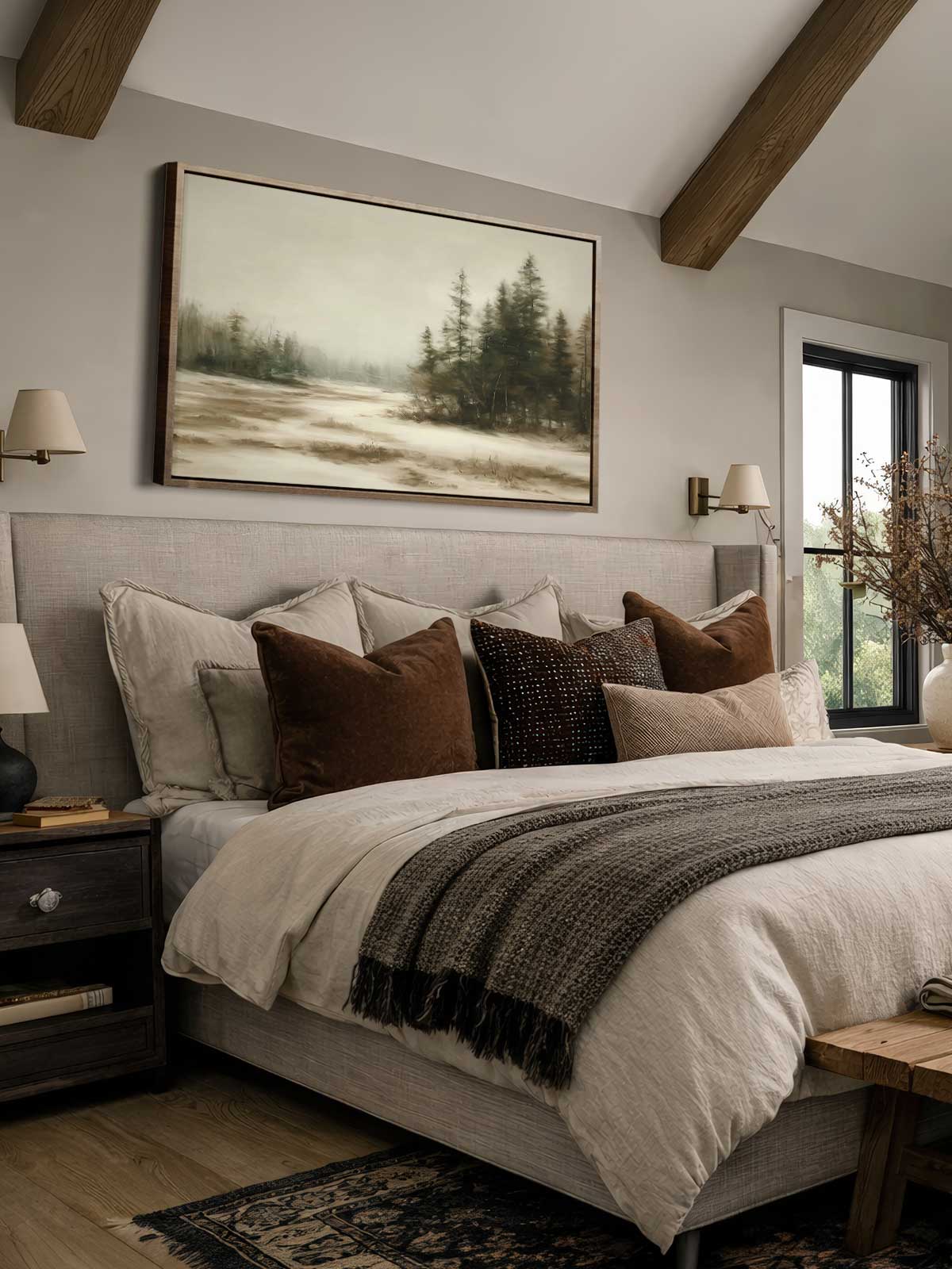[30]-Framed-Canvas---Bedroom