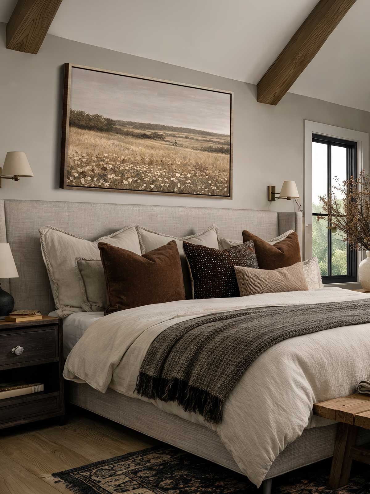 [30]-Framed-Canvas---Bedroom