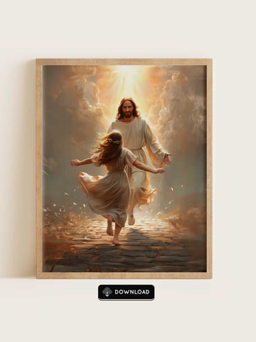 Jesus & Running Teen Girl – Shepherd’s Care