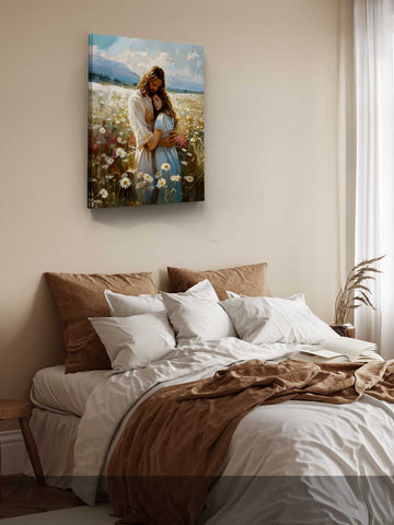 Jesus & Woman – Gentle Embrace