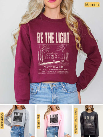 Be the Light - Matthew 5:14 - Medium-heavyweight, Unisex Sweatshirt