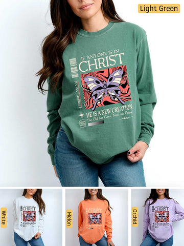 New Creation, All Things Made New - 2 Corinthians 5:17 - Medium-weight, Unisex Longsleeve T-Shirt