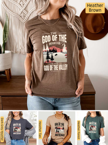 God of the Mountain - 1 Kings 20:28 - Lightweight, Unisex T-Shirt