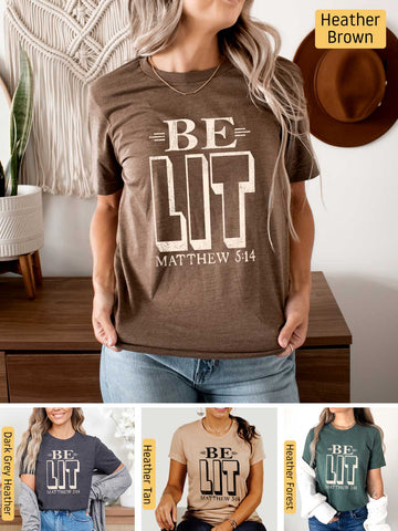 Be the Light - Matthew 5:14 - Lightweight, Unisex T-Shirt