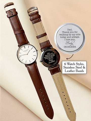 Classic Men's Watch - Custom Engraving