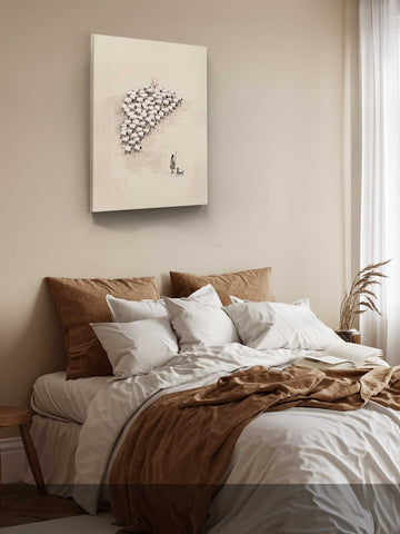 The Lost Sheep – Minimalist Illustration