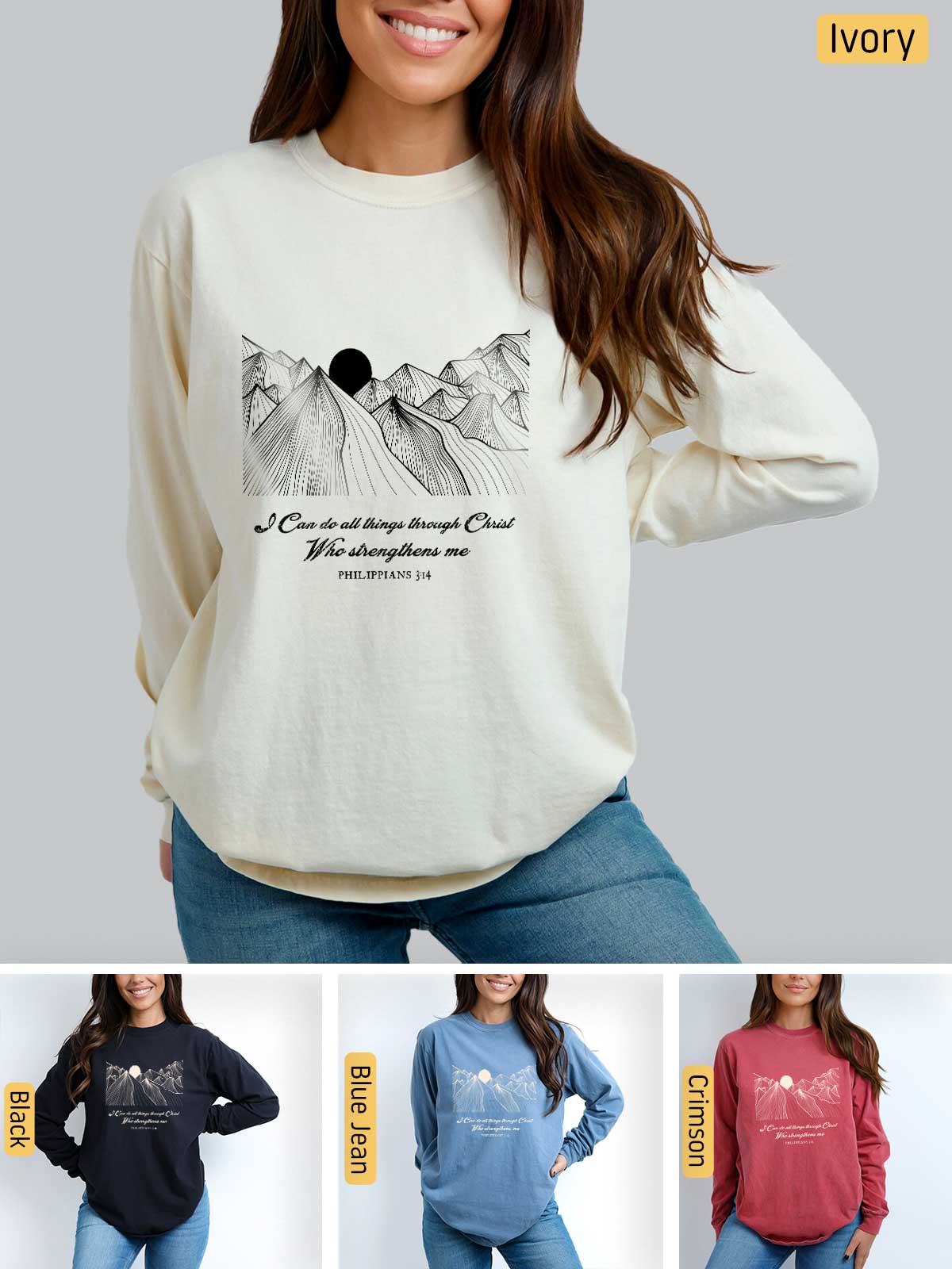 a woman wearing a sweatshirt with a quote on it